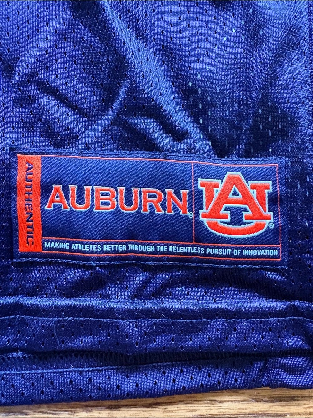 Under Armour Auburn University #34, Navy White Orange Football Jersey- men’s M - Picture 6 of 16